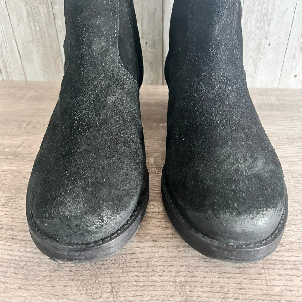 Tory Burch Eloise Suede Ankle Boots Size 8.5